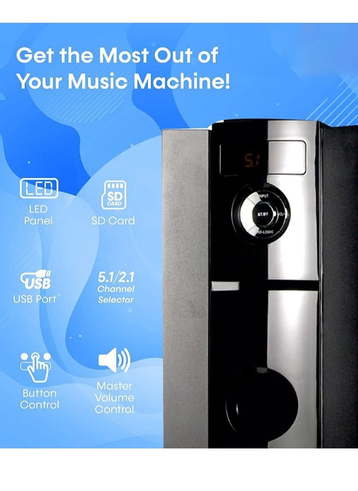 5.1 multimedia speaker system