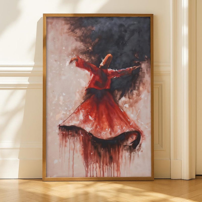 Marktna Arabic calligraphy design canvas painting with hollow frame size (120x80) one piece - Image 2