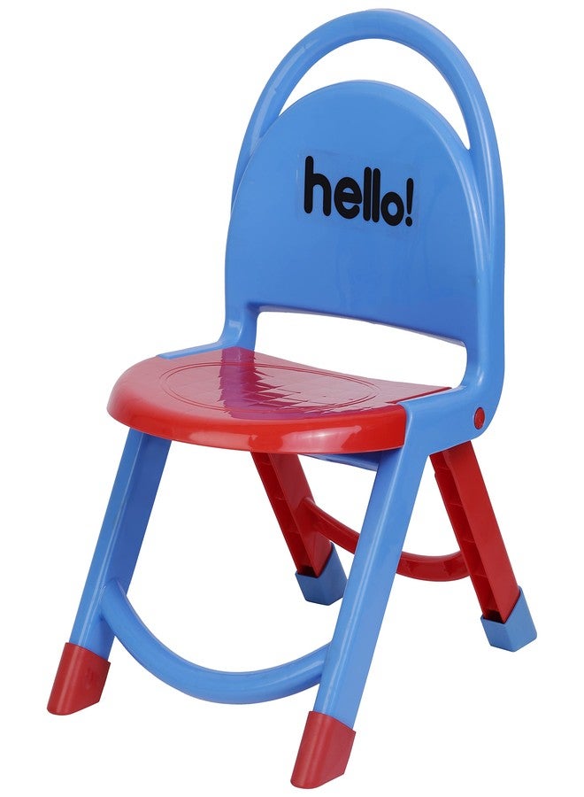 Nabhya Sturdy Kids Foldable Chair with Back Support Strong and Durable Plastic Chair for Kids(Weight Capacity 80 Kg Can Be Use by Adult Also) (Red) - Image 1