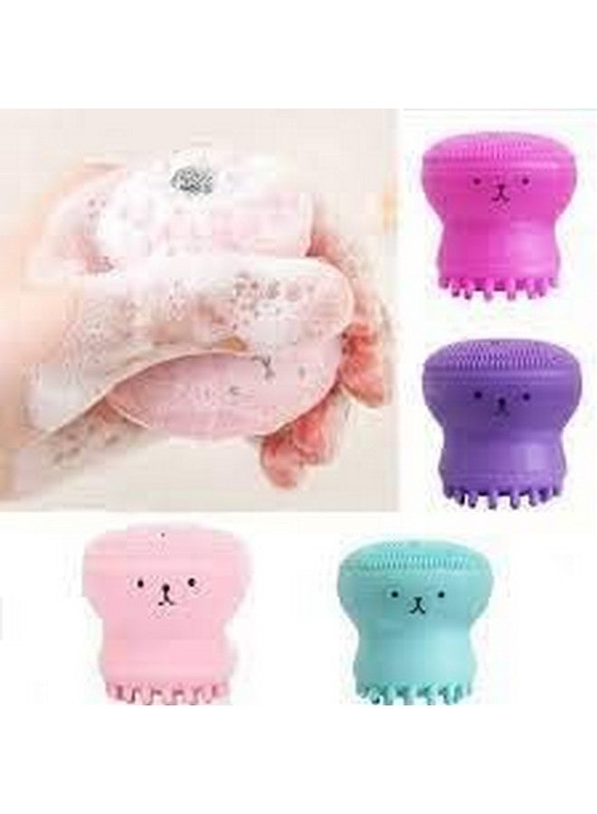 ARUP Octopus Face Wash Silicone Brush Scrubber for Bathing and Face cleansing Use for Kids and Adults - Image 5