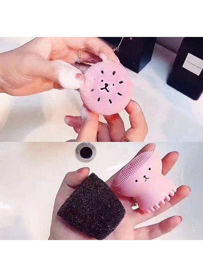ARUP Octopus Face Wash Silicone Brush Scrubber for Bathing and Face cleansing Use for Kids and Adults - Image 4