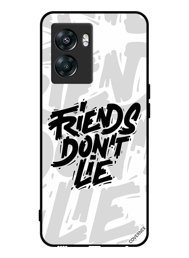 Covernex Protective Case Cover For OnePlus Nord N300 Calligraphy Friends Don't Lie - Image 1