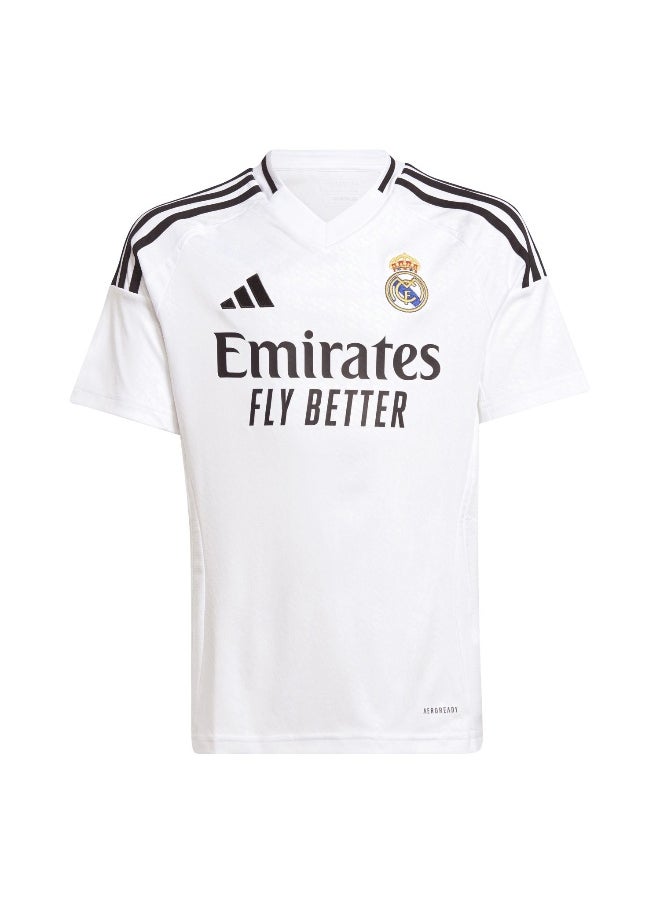 Adidas Adidas Real H Jsy Y White Football Jerseys For Boys 128  - Image 1