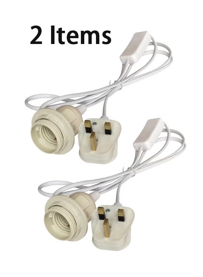 GIFT E27 Lamp Holder Screw Lamp Holder Light Bulb Adapter Pendant Socket Switch power cord - Image 1