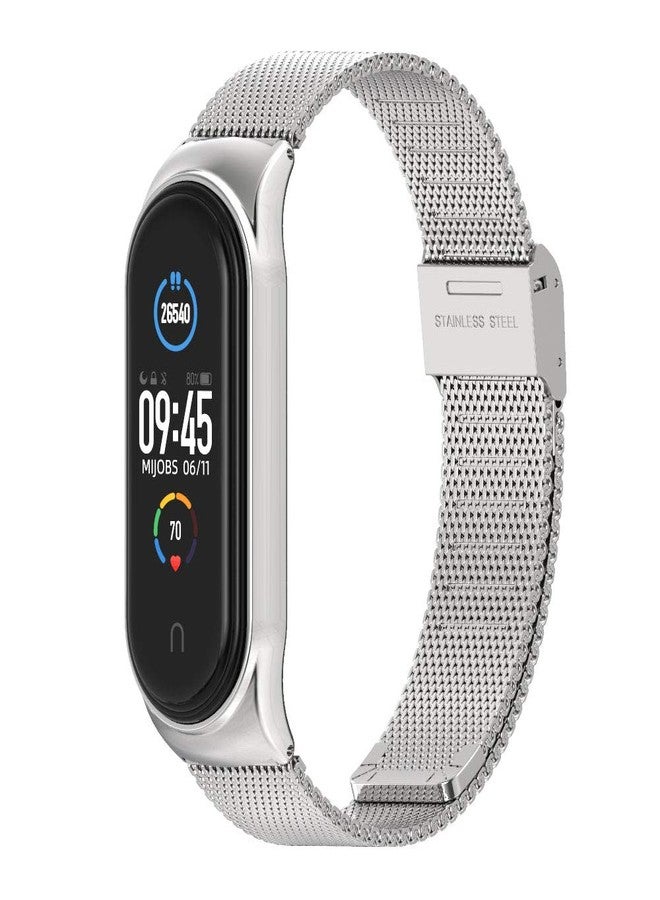 MIJOBS Strap for Xiaomi Mi Band 5 Mi Band 6 Breathable Replacement Strap for Band 4/Mi Band 3 Smartwatch Straps Wristband Bracelet for Women Men - Image 1