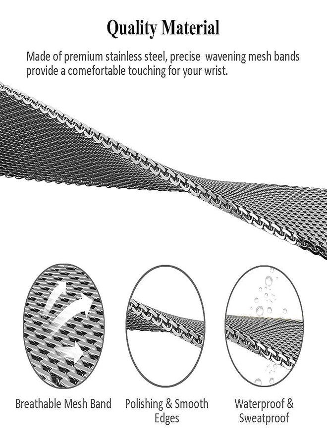 MIJOBS Strap for Xiaomi Mi Band 5 Mi Band 6 Breathable Replacement Strap for Band 4/Mi Band 3 Smartwatch Straps Wristband Bracelet for Women Men - Image 3