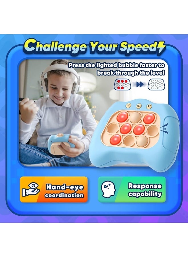 Byserten Handheld Game for Kids 6-12, Sensory Fidget Toys for Kids 8-12, Birthday Gifts for 6 7 8 9 Year Old Boys & Girls & Teens-Blue - Image 3