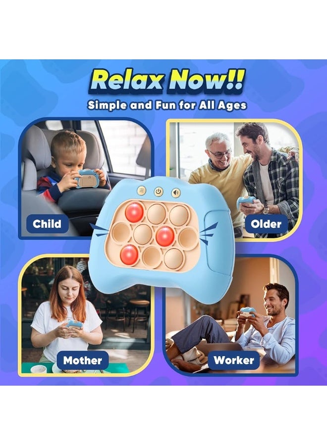 Byserten Handheld Game for Kids 6-12, Sensory Fidget Toys for Kids 8-12, Birthday Gifts for 6 7 8 9 Year Old Boys & Girls & Teens-Blue - Image 5