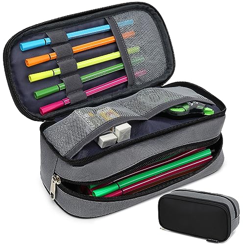 Mountain guest Large Capacity Pencil Case Multi-Slot Pencil Pouch Durable Pencil Box Portable Office Pen Bag with Zipper - Image 1