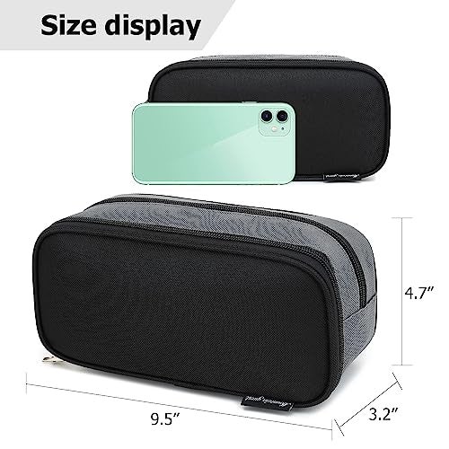 Mountain guest Large Capacity Pencil Case Multi-Slot Pencil Pouch Durable Pencil Box Portable Office Pen Bag with Zipper - Image 3