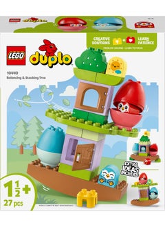 LEGO DUPLO My First Balancing & Stacking Tree, Educational Toys for 1.5 Plus Year Old Boys & Girls, Toddler Learning Set with 2 Bird Figures Encourages Creative Play, 10440 (27 pieces)  - Image 2