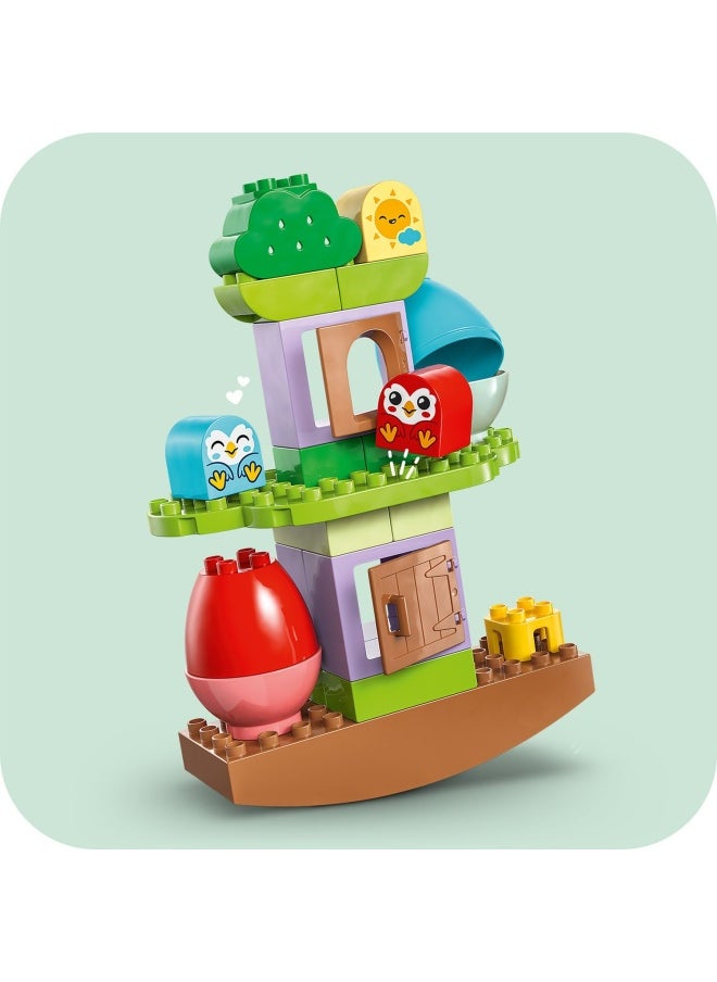 LEGO - DUPLO My First Balancing & Stacking Tree, Educational Toys for 1.5 Plus Year Old Boys & Girls, Toddler Learning Set with 2 Bird Figures Encourages Creative Play, 10440 (27 pieces) - Image 1