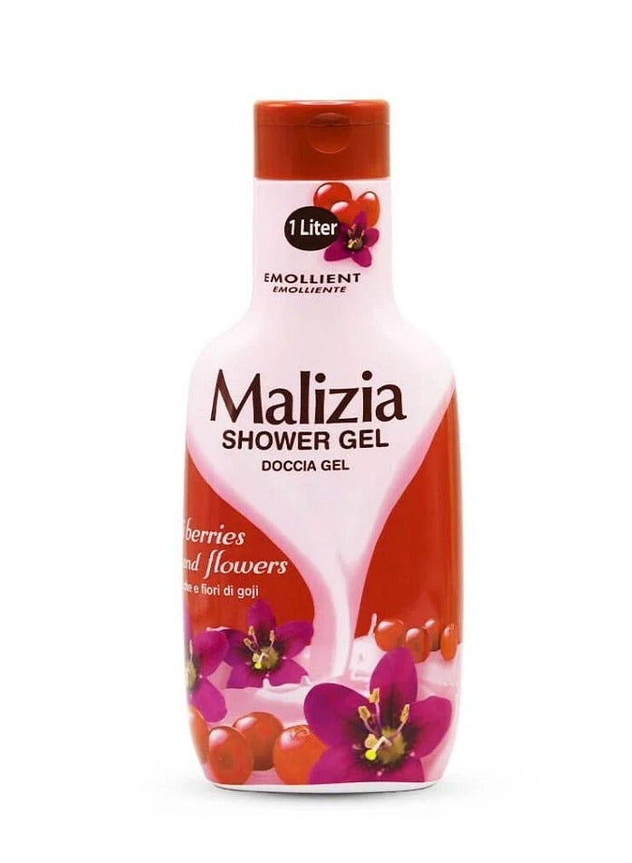 ماليزيا جل استحمام برائحة التوت الغوجي والازهار 1000 مل