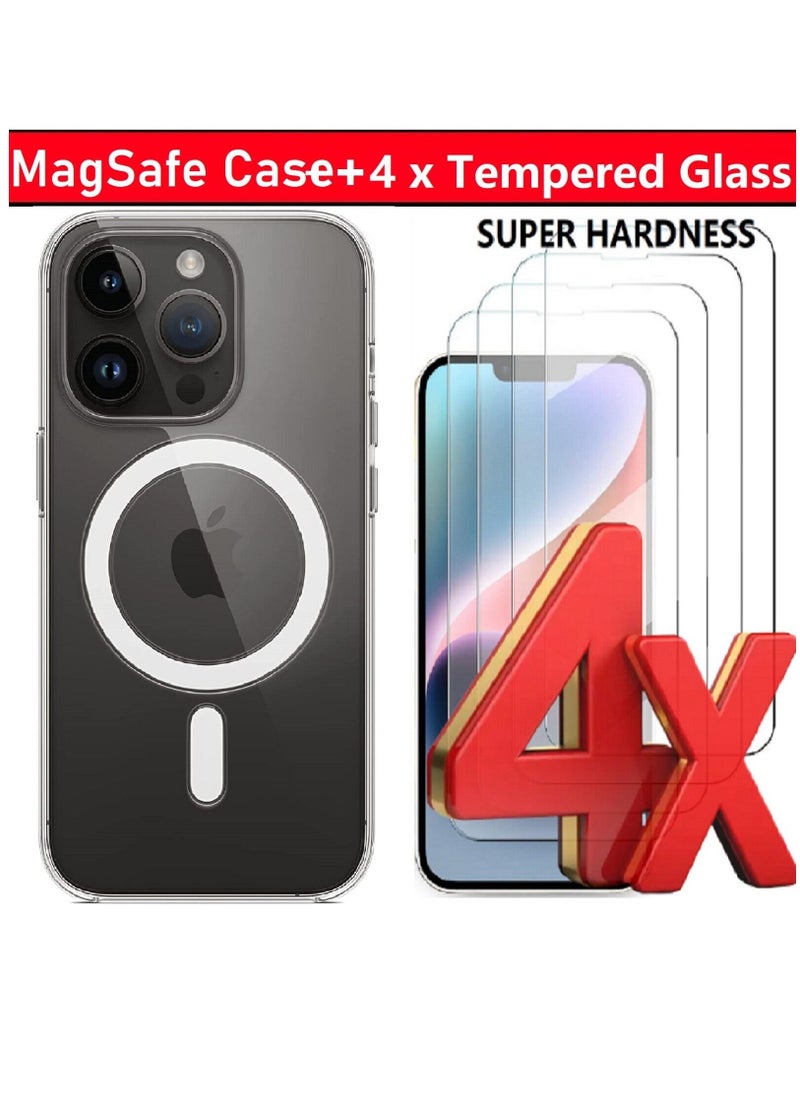 Raxoom Magsafe Case + Tempered Glass Screen Protector For iPhone 15 14 13 12 11 Pro Max - Image 5