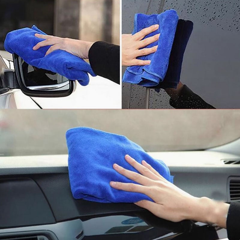 Car Wash Towel Microfiber Thickened Car Towel Square Towel Absorbent Rag Multi-Functional Enlarged Car Wipe Towel - Image 3