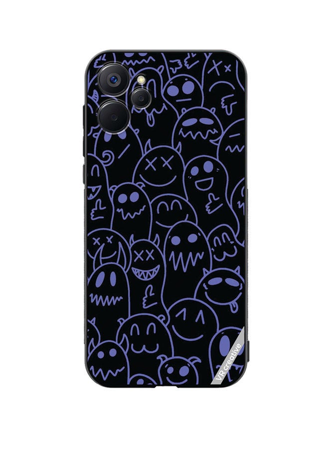 VR CREATIVE Protective Case Cover For Realme 9i 5G Halloween Design Multicolour - Image 1