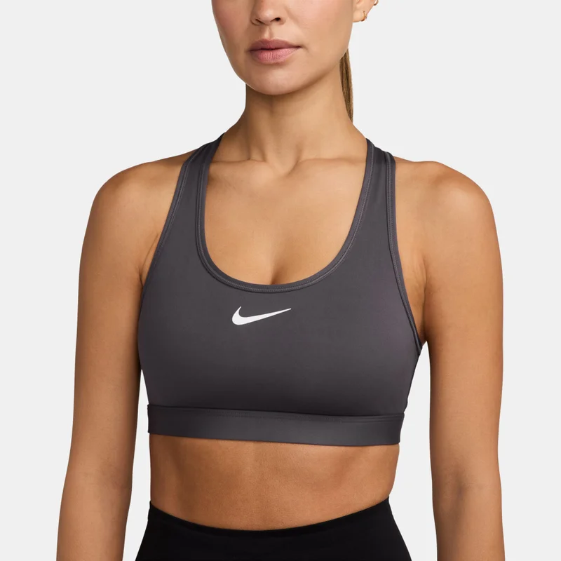 Nike Grey Women's Swoosh Medium Support Training Sports Bra for Women | Best Price UAE