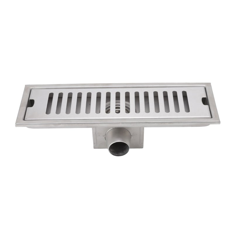 12 Inch Linear Shower Drain Rectangular Shower Floor Drain Channel Quick Drainage with Anti Odor Check Valve for Bathroom Kitchen - Image 4
