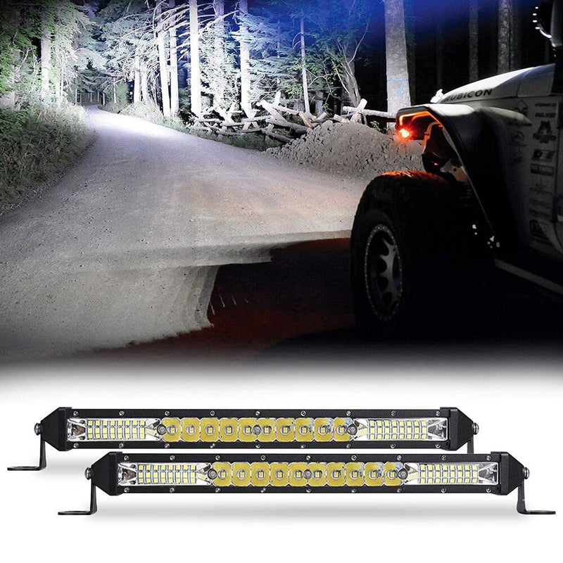 NORTHYUN Slim Led Light Bar 10 Inch LED Offroad Working Flood Spot Combo Driving Boat Light for SUV UTV ATV Trucks 2pcs