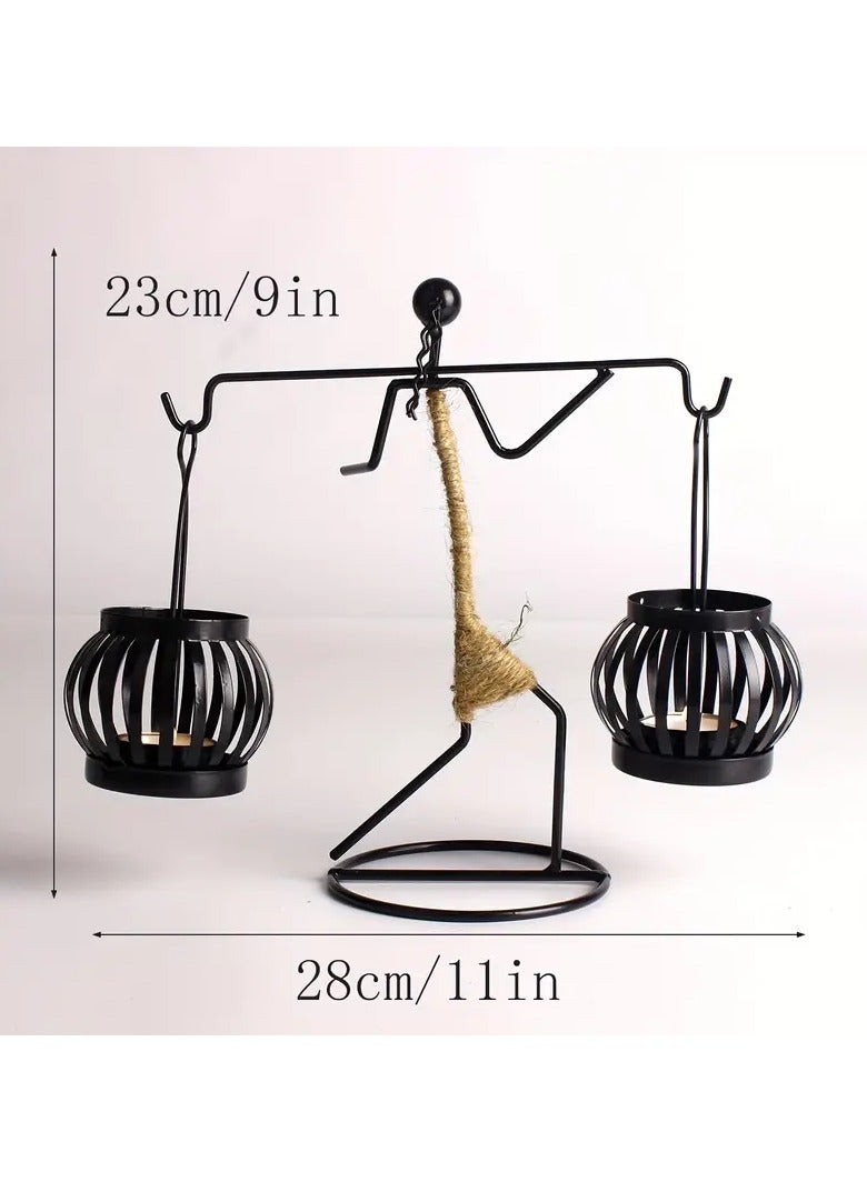 OLUDENIZ Candle Holder Iron Elegance: Retro   – A Powerful Statement in Creative Home Decor, a Nice Gift, Accessory, and Candle Holder for Ramadan  - Image 2