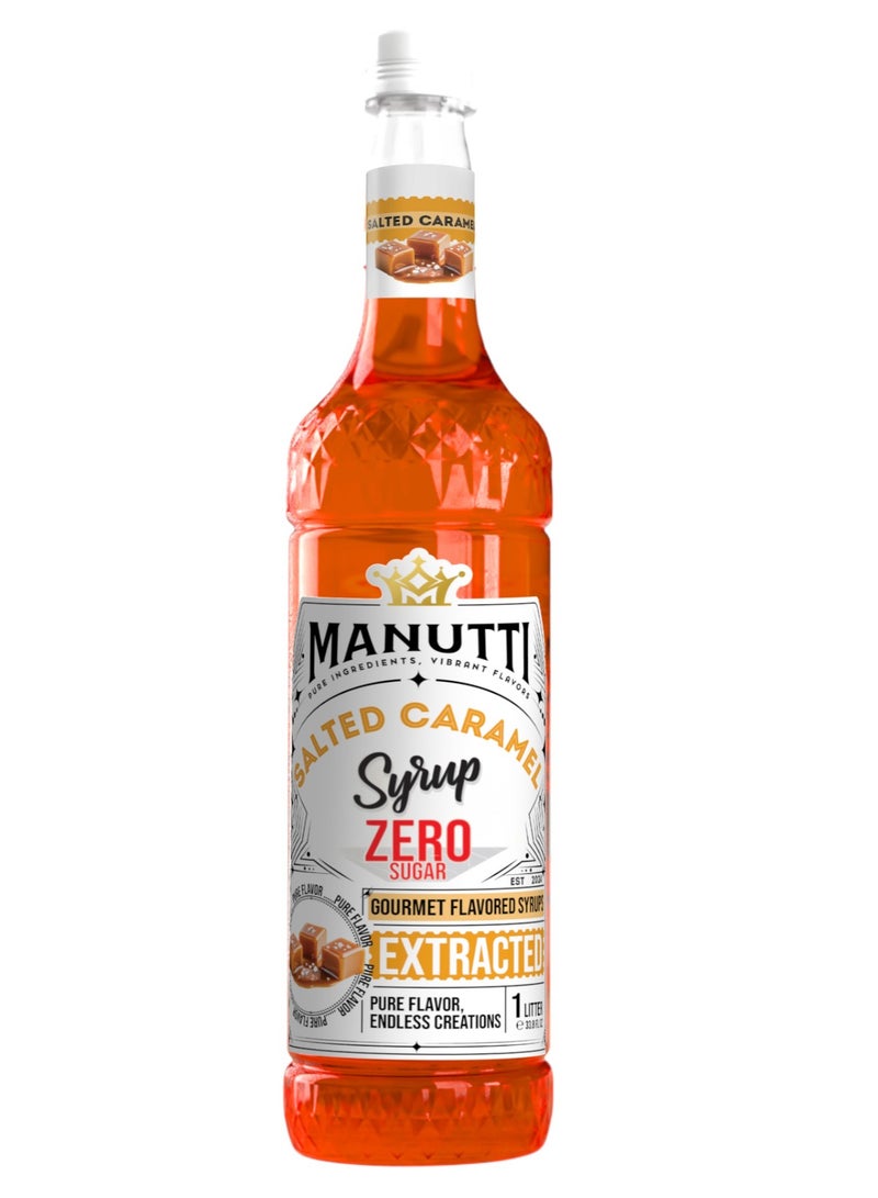 مانوتي سيرب كراميل مملح خالي من السكر 1 لتر - Image 1