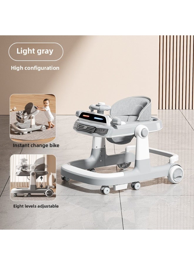 ORiTi عربة أطفال جديدة بأرجل مضادة على شكل O ووظيفة متعددة الاستخدامات مضادة للتقلب، يمكن للطفل البالغ من العمر سنة واحدة الجلوس على العربة - رمادي - Image 1