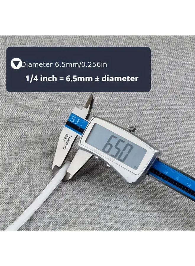 أنبوب ماء مرن أبيض PE بطول 20م وقطر داخلي 1/4 بوصة، أنبوب PEX متين - Image 5
