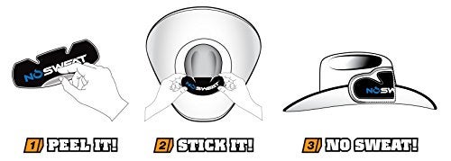 No Sweat Cowboy Hat Sweat Liner & Riding Helmet Liner - Made in The USA - NoSweat - 6 Pack - Image 4