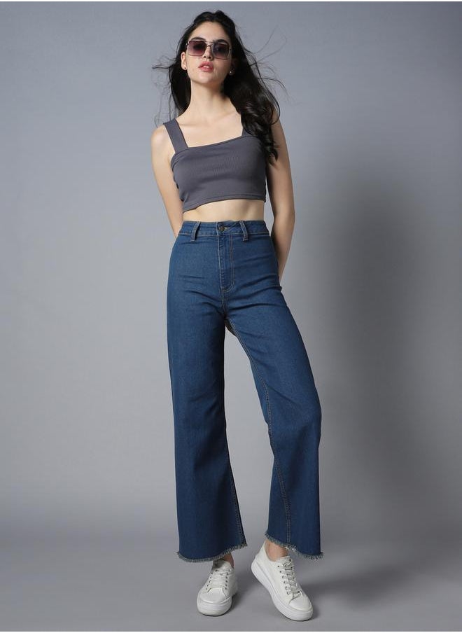 HIGH STAR - High Rise Wide Leg Jeans by Styli - Image 1