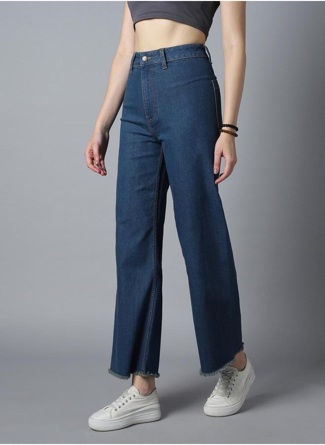 HIGH STAR - High Rise Wide Leg Jeans by Styli - Image 1