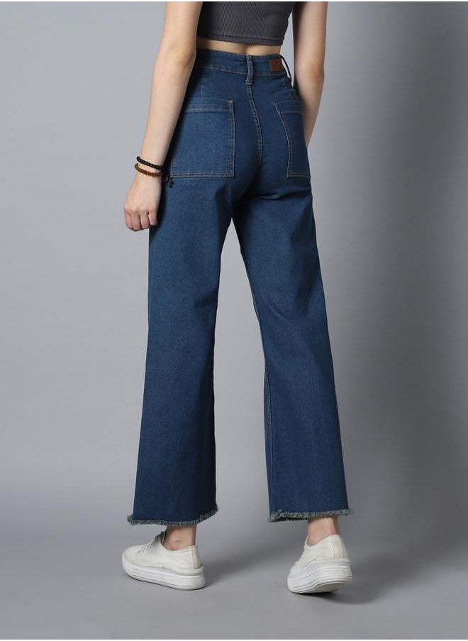 HIGH STAR - High Rise Wide Leg Jeans by Styli - Image 1