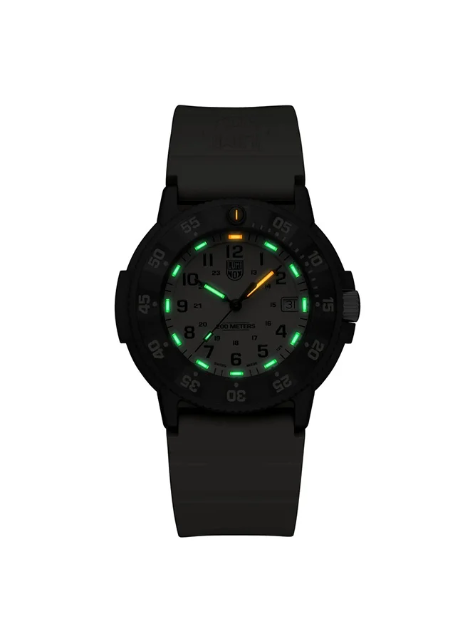 لومينكس ساعة يد للجنسين بعقارب دائرية من المطاط ... -  مم