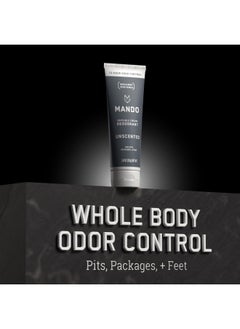 Mando Mando Whole Body Deodorant - Invisible Cream Tube and Solid Stick - 72 Hour Odor Control - Aluminum Free, Baking Soda Free, Skin Safe - 3.0 Ounce Tube and 2.6 Ounce Solid Stick Bundle - Unscented  - Image 5