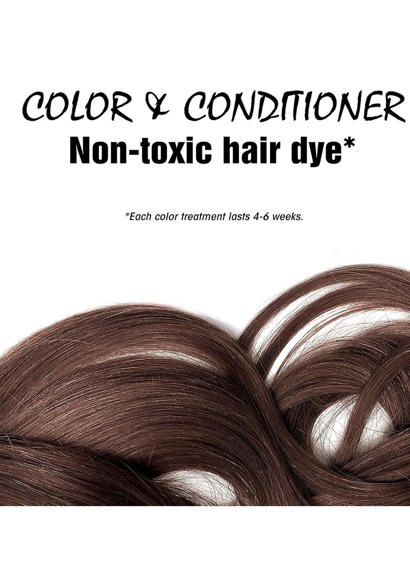 Light Mountain Light Mountain Henna Hair Color & Conditioner - Dark Brown Hair Dye for Men/Women, Organic Henna Leaf Powder and Botanicals, Chemical-Free, Semi-Permanent Hair Color, 4 Oz  - Image 2