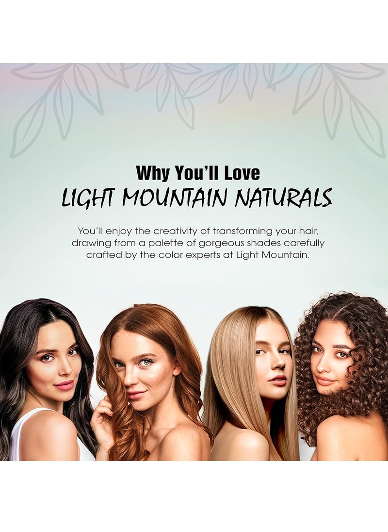 Light Mountain Light Mountain Henna Hair Color & Conditioner - Dark Brown Hair Dye for Men/Women, Organic Henna Leaf Powder and Botanicals, Chemical-Free, Semi-Permanent Hair Color, 4 Oz  - Image 3