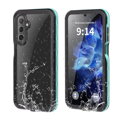 Omio for Galaxy A16 5G Waterproof Case Full Body IP68 Underwater Clear Protective Case Builtin Screen Protector Heavy Duty Shockproof Case for Men Women Teal - Image 1