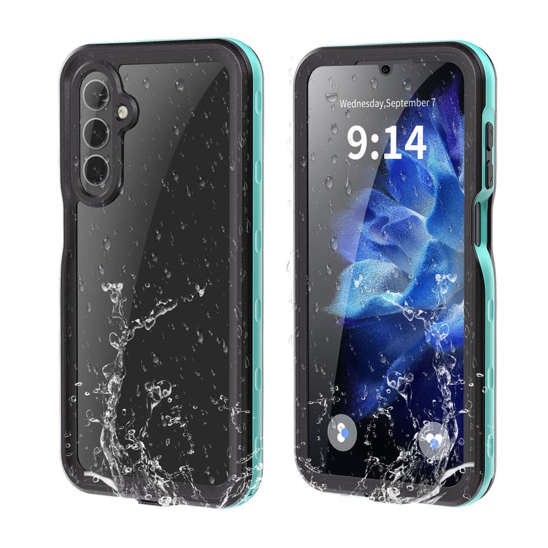 Omio for Galaxy A16 5G Waterproof Case Full Body IP68 Underwater Clear Protective Case Builtin Screen Protector Heavy Duty Shockproof Case for Men Women Teal - Image 2