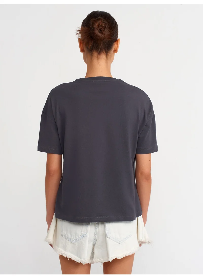 Dilvin 3683 Basic T-Shirt-Anthracite