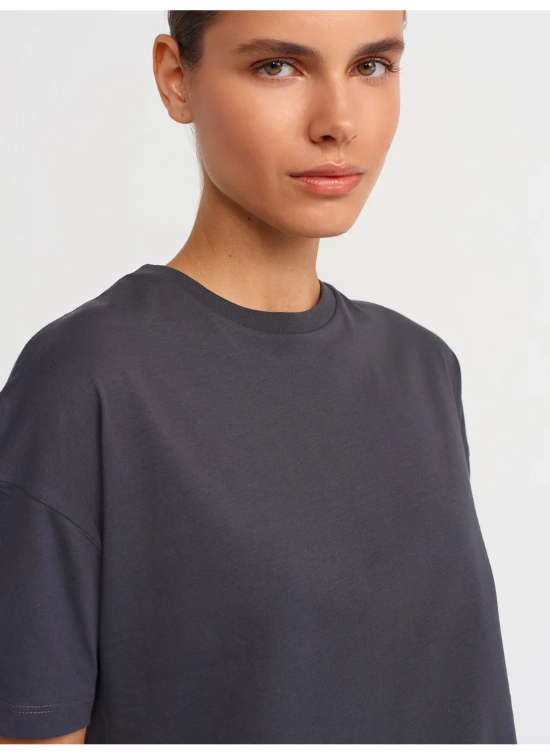 Dilvin 3683 Basic T-Shirt-Anthracite