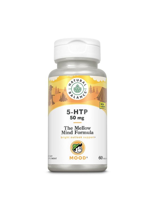 Natural Balance توازن طبيعي هابي كامبر 5-HTP 50 ملغ - 60 كبسولة نباتية - مع فيتامين ب-6 - Image 1