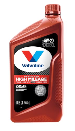 Valvoline High Mileage with MaxLife Technology 5W-20 Synthetic Blend Motor Oil 1 Quart (Pack of 6) - Image 2