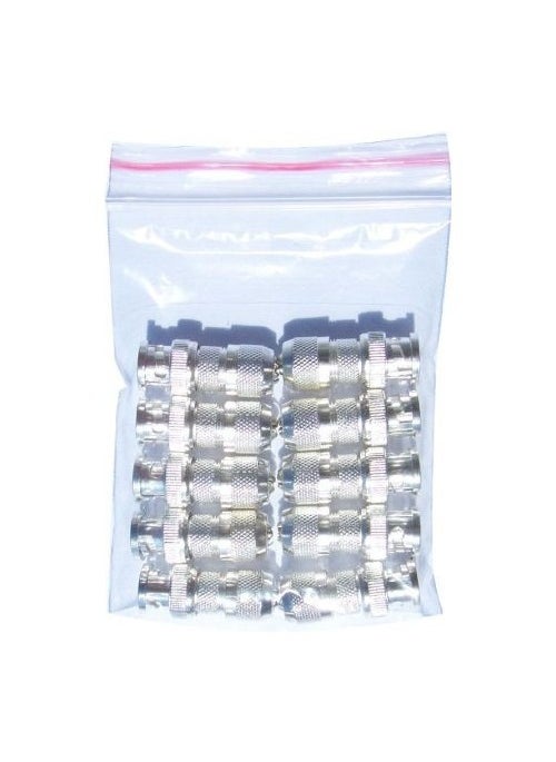OPAX - Bnc Connector Chrome Nickel 100 Pack - Image 1