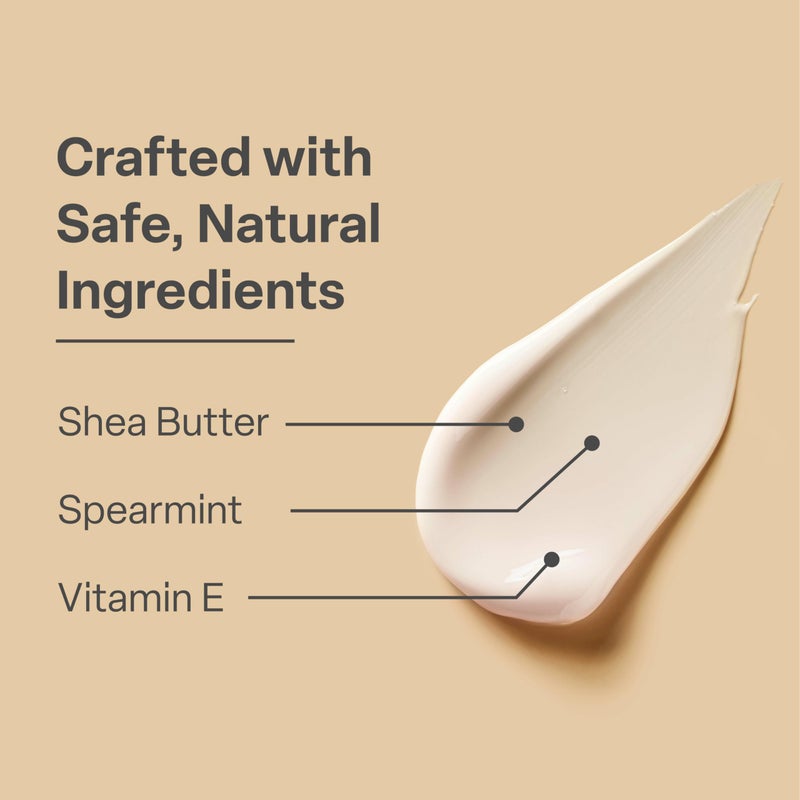 QRxLabs Shea Foot Cream 4 oz - Hydrating & Cooling Formula with 15% Shea Butter, Spearmint, Vitamin E, Glycolic Acid - Non-Greasy, Quick-Absorbing, Paraben-Free - Repair Dry, Cracked Feet - Image 3