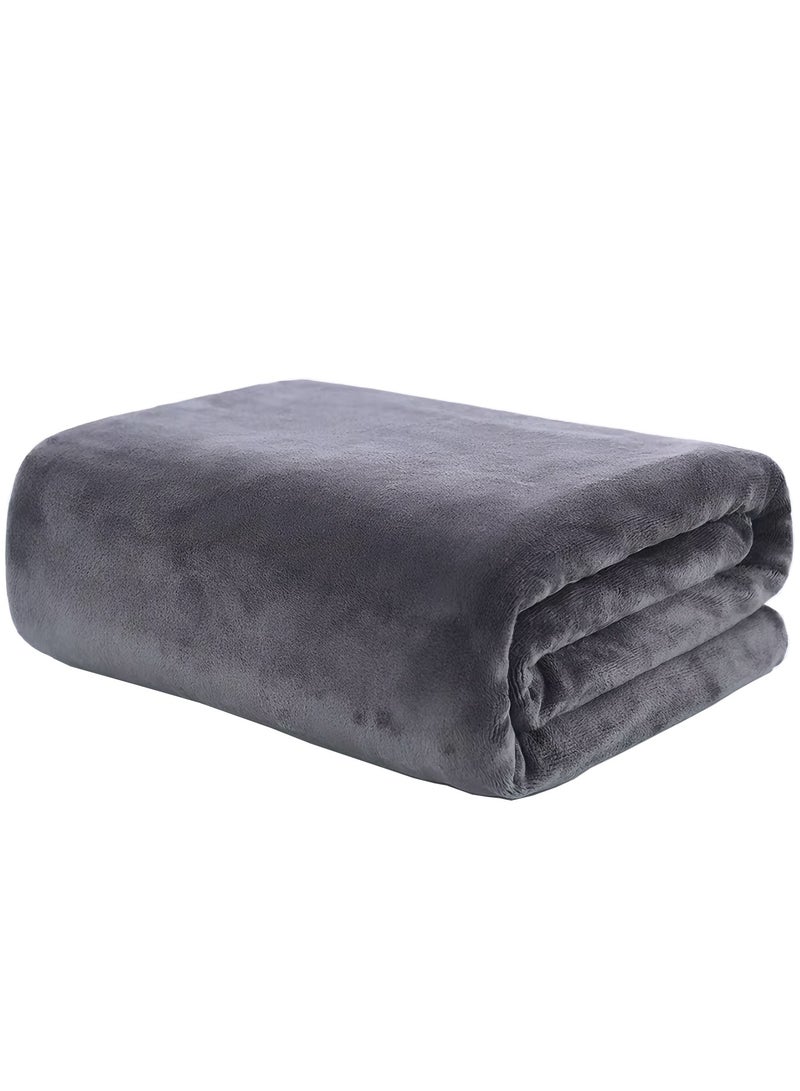 فابينني منشفة شاطئ كبيرة الحجم من قطعتين، 100×200 سم، مصنوعة من الألياف الدقيقة، منشفة حمام كبيرة جدًا، منشفة حمام سباحة، منشفة يوجا، منشفة سبا، ناعمة وعالية الامتصاص وسريعة الجفاف، لون رمادي/أزرق - Image 3