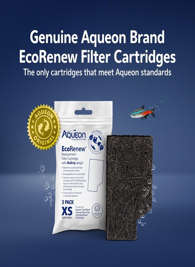 أكيون خرطوشة فلتر إيكو رينيو لحوض أسماك أكويون، عبوة من 3 قطع صغيرة جدًا - Image 3