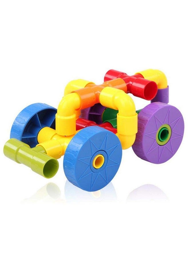 plutofit Building Pipe Blocks Educational Puzzle Set, Play and Learn Toy for Kids Building Construction Blocks Games 75Pcs. - Image 3