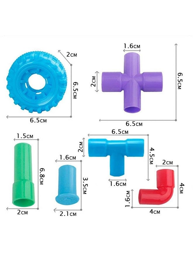 plutofit Building Pipe Blocks Educational Puzzle Set, Play and Learn Toy for Kids Building Construction Blocks Games 75Pcs. - Image 4