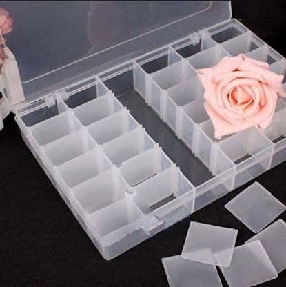 SHOPOWARE 36 Adjustable Multipurpose Plastic Rectangular Storage Box Medium White - Image 4