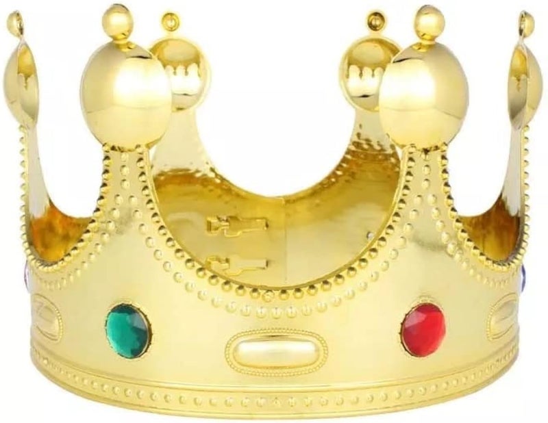 ROYALS زينة حفلة عيد الميلاد تاج الملك الذهبي، تاج الملك الذهبي - Image 2