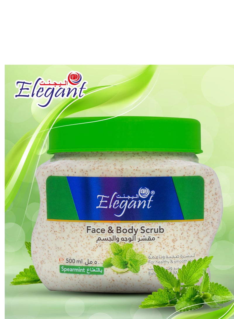 Elegant Spearmint Face and Body Scrub 500ML - Image 3